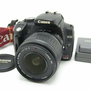 ★ハローカメラ★0604 Canon EOS Kiss Digital N 18-55mm (820万画素) 【 付属品あり】動作品 現状 1円スタート 即決有りの画像1