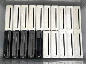 20台 ニンテンドー ウィー RVL-001 Game console body NINTENDO Wii 本体 白色 シロ 15台 黒色 クロ 5台 任天堂 大量 まとめて セット