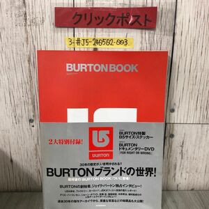 3-#BURTON BOOK バートンブック DVD・ B5サイズステッカー付 2007年 平成19年 11月 25日 祥伝社 帯付 よごれ有 スノーボード インタビュー