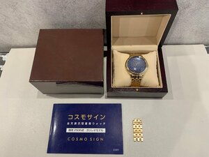  Citizen Cosmo автограф звезда сиденье часы канава Leo модель COSMOSIGN GalileoModel Gold аналог кварц часы мужские наручные часы с коробкой (