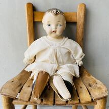 【USA vintage】antique doll アンティークドール コンポジションドール 赤ちゃん 人形_画像1