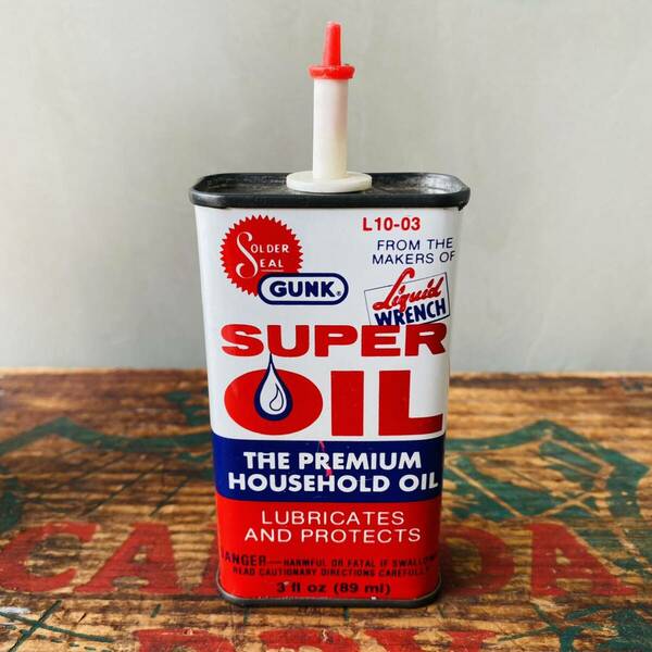 【USA vintage】oil can オイル缶 SUPER OIL
