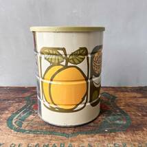 【USA vintage】Fruits Print Canister キャニスター　コーヒー缶　フルーツ柄　レトロ　アメリカ　ビンテージ_画像3