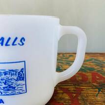 【USA vintage】FEDELAL souvenir mug フェデラル スーベニアマグ ミルクガラス_画像2