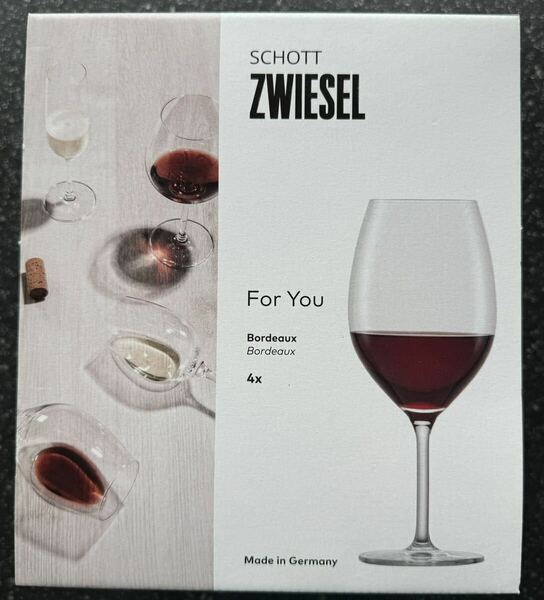 SCHOTT ZWIESEL ツウィーゼル ボルドー ワイングラス 4個　セット　Tritanトリタン・クリスタル　ショット　ツウィーゼル　ワイン　グラス