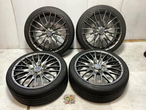 [ after market goods ]* gome private person delivery un- possible WORK STEEZ tire wheel ( used ) 4 pcs set 1 piece nail breaking equipped 205/40/R17