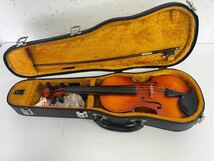 AK8019●SUZUKI No.280 1983年製 バイオリン 1/4 スズキ ハードケース付　動作未確認　ジャンク品　現状渡し_画像1