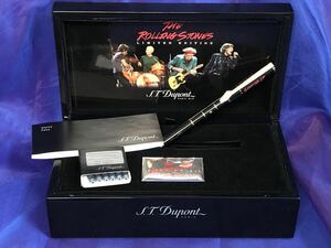  unused S.T.Dupontes*te-* Dupont low ring Stone z0905/1962 limited goods pen .18K Mnib fountain pen black × silver France made 