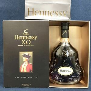 古酒 未開栓 ヘネシー XO 黒キャップ クリアボトル コニャック ブランデー エクストラオールド Hennessy 700ml 40% 箱付 紙袋付