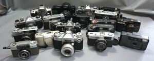 1 jpy ~ [ film camera ] single‐lens reflex range finder compact camera Canon Nikon Olympus etc. 18 pcs together 