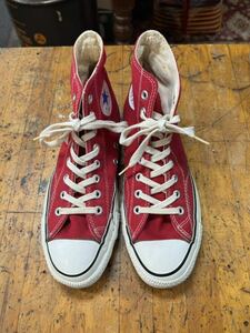 80s CONVERSE Converse sneakers all s tatsoi z8 1/2 26.5cm Vintage made in USA zipper Taylor 