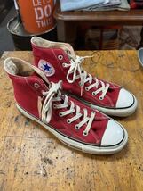 80s CONVERSE コンバース スニーカー オールスター サイズ8 1/2 26.5cm ビンテージ made in USA チャックテイラー_画像2