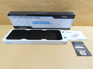 Alphacool PC冷却ラジエーター　NexXxoS XT30 V.2 ホワイト 12㎝FANx3用　ビス類欠品