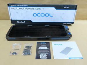 Alphacool PC冷却ラジエーター　NexXxoS XT30 V.2 ブラック　12㎝FANx3用　ビス箱欠品