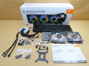 EKWB EK PC water cooling cooler,air conditioner AIO Elite 360 D-RGB FANx4 lack of 