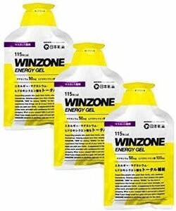 3袋 日本新薬 WINZONE（ウィンゾーン）エナジージェル 3袋 マスカット風味 ENERGY GEL 国内製造 ヒドロキシクエ