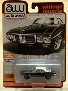 【新品：未開封】ジョニーライトニング オートワールド 1969年 ポンティアック ファイヤーバード / Pontiac Firebird [ブラウン ポリー]