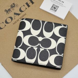 新品　COACH　折り財布　二つ折り財布　メンズ