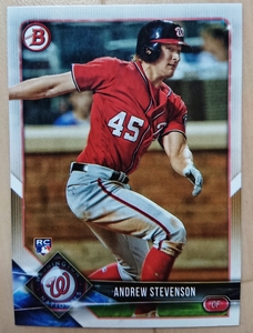 ★RC ルーキー ANDREW STEVENSON BOWMAN 2018 #85 MLB ROOKIE CARD アンドリュー スティーブンソン WASHINGTON NATIONALS ナショナルズ