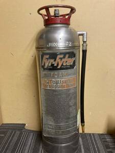  free shipping rare America made FYR-FYTER fire extinguisher ( empty )/ made of stainless steel / Vintage 1972 year made 