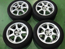 Lizea タイヤホイール4本 15インチ 6.0J +40 4H PCD100 185/55R15 リゼア 【管理番号 9193 RB8-301】中古【大型商品】_画像1