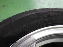 Lizea タイヤホイール4本 15インチ 6.0J +40 4H PCD100 185/55R15 リゼア 【管理番号 9193 RB8-301】中古【大型商品】_画像6