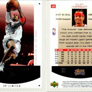 ★2枚セット★ Allen Iverson 02-03 SP Game Used Limited /100, #68の画像1