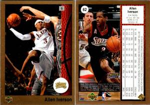 ★2枚セット★ Allen Iverson 02-03 UD Authentics Gold /250, #62