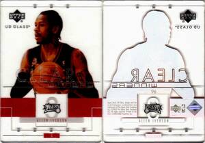 ★2枚セット★ Allen Iverson 02-03 UD Glass #96 Cleae Winners, #63