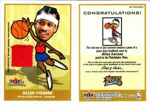 ★2枚セット★ Allen Iverson 02-03 Tradition Heads Up Game Used, Heads Up