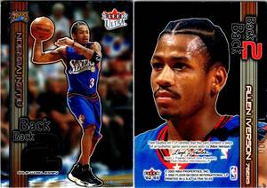 ★4枚セット★ Allen Iverson 02-03 Ultra Back 2 Back Game Used /500, Back 2 Back /1000, #82 Gold Medallion, #82