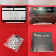 13567-05★稼働品★Hamilton/ハミルトン 腕時計 自動巻 稼働品 クロノグラフ ギャランティカード付き★_画像9