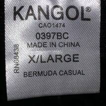 美品 KANGOL Bermuda Casual 0397BC XL カンゴール バミューダ カジュアル メトロハット バケットハット ベルハット ブラック 黒 男女兼用_画像5