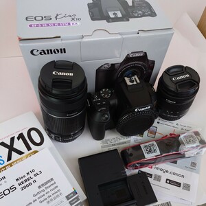 ★新品★　キャノン Canon EOS kiss X10　ダブルズームキット　週末四千円　クーポン可