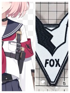 国内未発売 サークル正規品 ブルーアーカイブ FOX小隊 刺繍ベルクロワッペン ■ ブルアカ パッチ ワッペン サバゲー