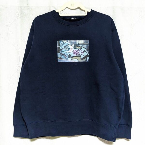 ■00s■レア!HAZE スウェット 紺M 裏原宿 エリックヘイズ■