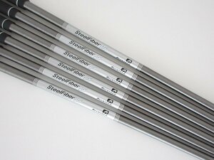 ●1円～！【アイアン用　6本セット】AEROTECH　Steel Fiber☆エアロテック　スチールファイバー i95　S　シャフト（62736