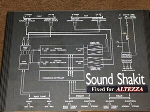 アルテッツァ CS1000-PA504-L サウンドシャキット GXE10 SXE10 アルテッツア Sound Shakit サウンドサイエンス