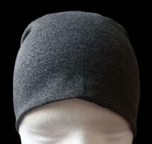 【ビーニー】男女兼用　《チャコールグレー》薄手ニット帽　キャップ　医療用　通気性_画像2