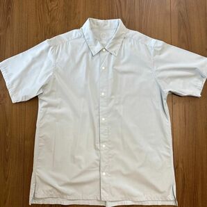 山と道　バンブーシャツ　ショートスリーブ　色モーニングブルー　MENS Lサイズ