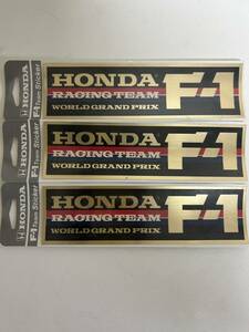 Honda/ホンダ/F1グランプリ/レーシングチーム/ステッカー/シール 3枚セット 未開封品