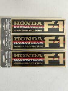 Honda/ホンダ/F1グランプリ/レーシングチーム/ステッカー/シール 3枚セット 未開封品