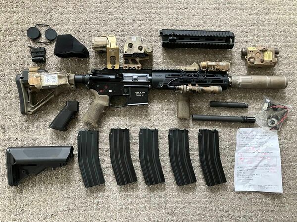 top カートレス EBB HK416D GBRSカスタム(Mark Owen風) 電動ガン