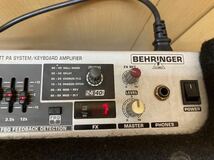HY1609 BEHRINGER ベリンガー K450FX 45ワット PAシステム キーボードアンプ 出音確認済　現状品　0517_画像3