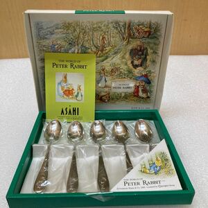 HY1619 unused Peter Rabbit PETER RABBIT cutlery coffee spoon 5ps.@ stainless steel tea spoon collection original box 