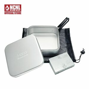 * outlet * NCNL ramen cooker pocket stove set light weight rectangle cooker aluminium ... messtin saucepan Solo camp 