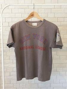 JOE McCOY BALL PARK 半袖 Tシャツ 38 ブラウン ジョーマッコイ ボールパーク New York National League ニューヨーク ナショナルリーグ