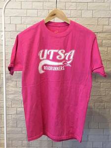 Hanes 半袖Tシャツ M ピンク UTSA ROADRUNNERS ヘインズ ロードランナーズ