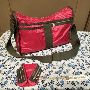 K05012 ◆LeSportsac/レスポートサック ESSENTIAL/エッセンシャル ショルダーバッグ リュック型チャーム付き タグ付き 未使用品◆