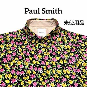 ポールスミス シャツ 未使用 レディース 花柄 ボタニカル柄 総柄 黒 
